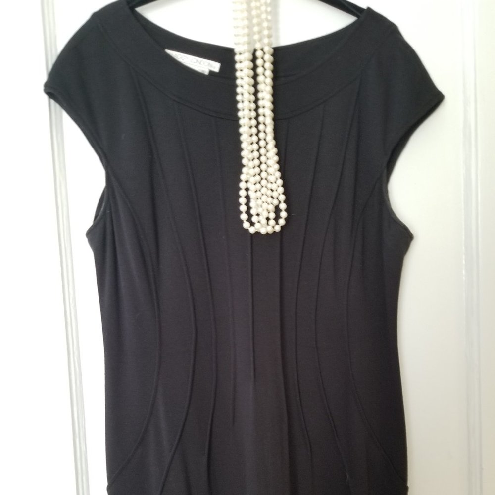 Maggie London Black Sheath Dress (PLUS)